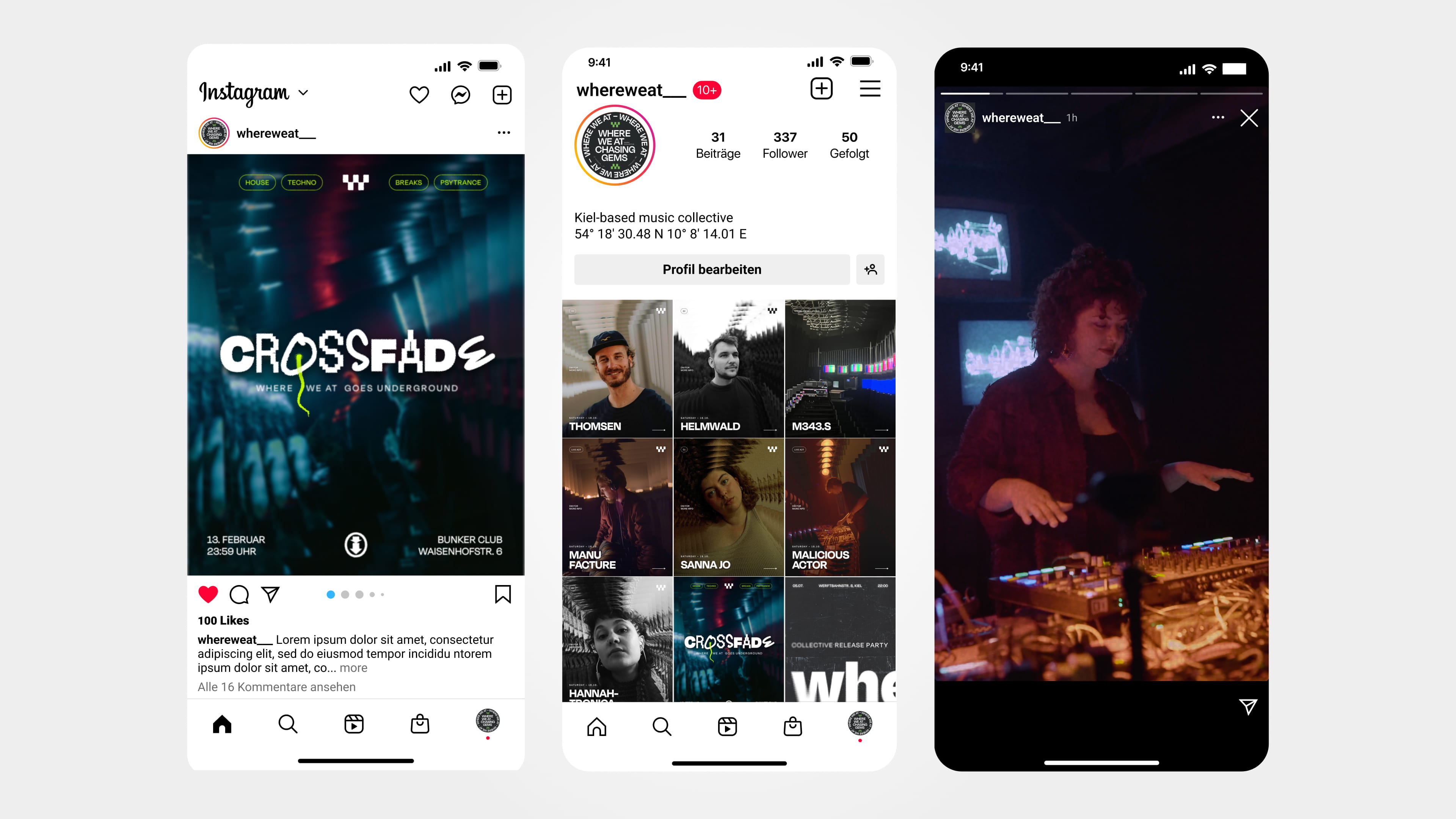 Where we at Web App - discover page