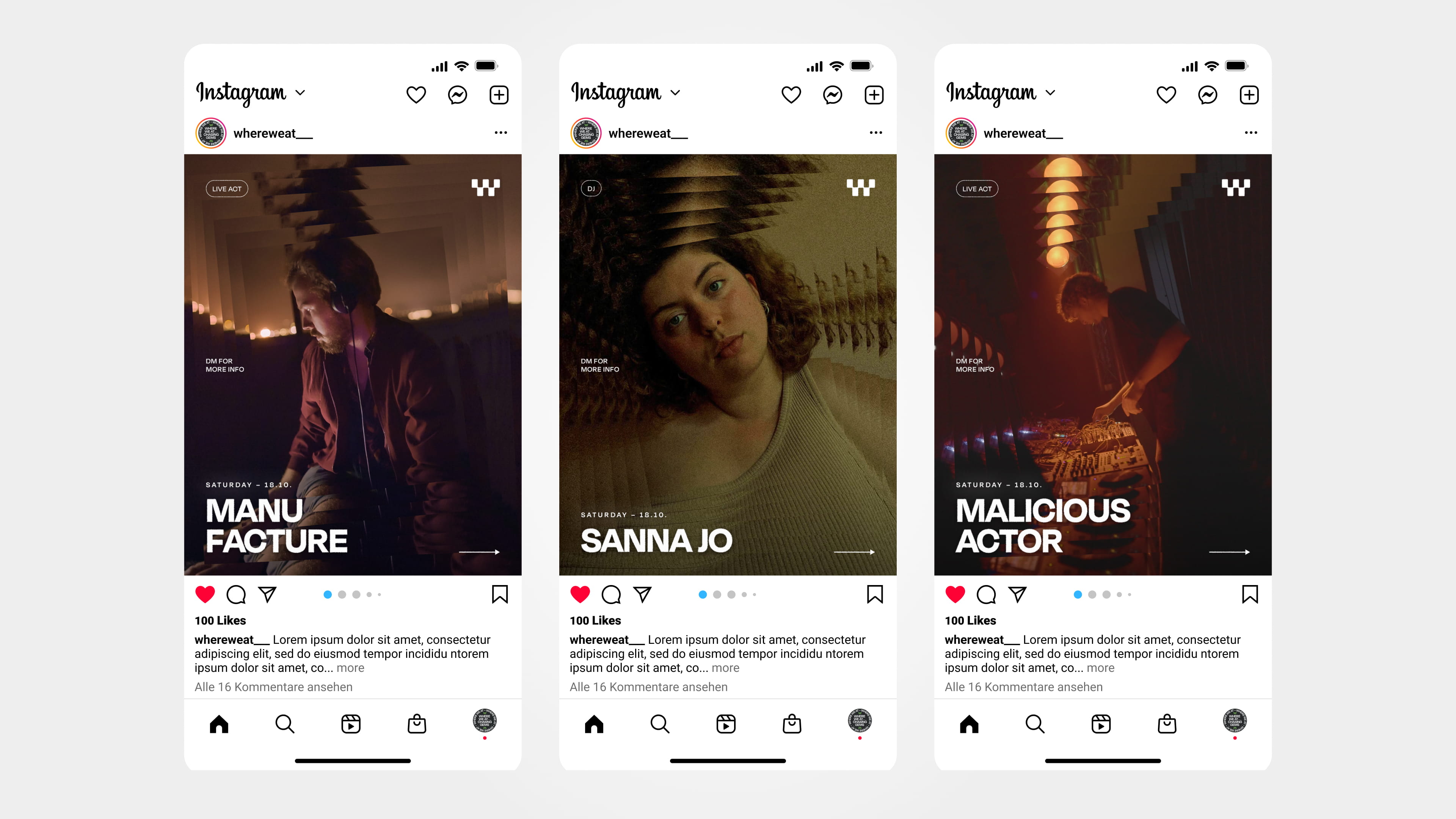 Where we at Web App - discover page